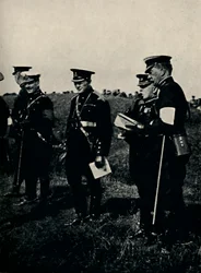 Com francês geral nas manobras do exército, 1912, 1945.