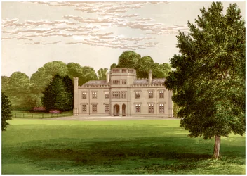 Wolseley Hall, Staffordshire, casa do Barão Wolseley, c1880
