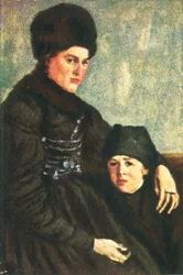 Mulher de Dachau com criança, c1928.