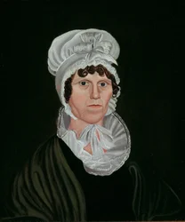 Mulher de preto, 1820-40.