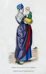 Mulher de Bayonne, França, século XVI 1882-1884