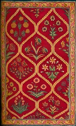 Tapete De Lã. Fábrica real indiana de Lahore, século XVII, 1903