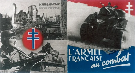 Guerra Mundial 2: poster gratuito de propaganda francesa c1942-1944