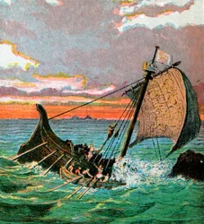 Naufrágio do navio branco, 1120, c1850