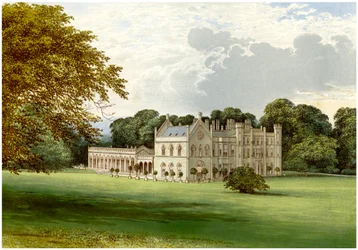 Abadia de Wycombe, Buckinghamshire, casa de Lord Carrington, c1880