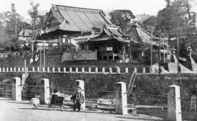 Templo budista de Yakushi, Motomachi, Yokohama, Japão, século XX