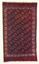 Tapete turcoman de Yomut, c1700