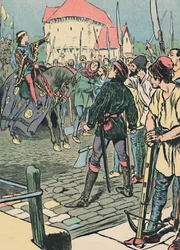 O jovem rei Richard Quells the Rebellion, c1907