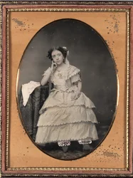 Jovem em Bloomers, c. 1855