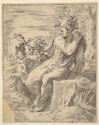 Juventude com dois idosos, século XVII.