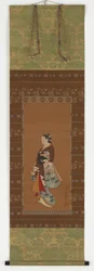 Yujo em pé, período Edo, século XVIII-XIX.