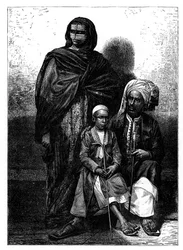 Família árabe de Zanzibar, c1890