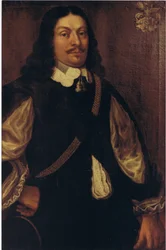 Pintura a óleo mostrando Johann von Graffen (1615 - 1665)