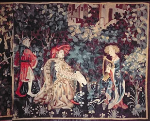 930 O Concerto, Tapeçaria de Arras, 1420