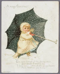 Um Feliz Natal, cartão de Natal, 1888