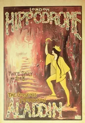 Aladdin: poster do Hipódromo de Londres