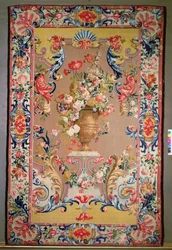 Tapeçaria de arabescos de Joshua Morris, oficina do Soho, década de 1720