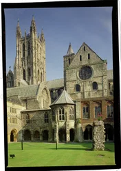 Vista exterior, de, catedral canterbury, kent