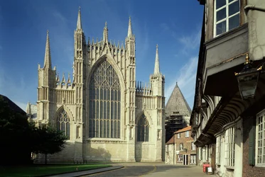 Vista exterior, de, york minster, yorkshire