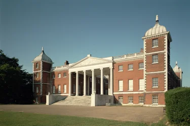 Vista exterior, de, a, lado oriental, osterley, parque, Middlesex