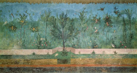 Pinturas de Jardim da chamada Villa de Livia, Primaporta, Roma, c.20 aC