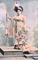 Hariclea Darclee na ópera &39;Tosca&39; por Giacomo Puccini (1858-1924) 1900 (foto colorida)