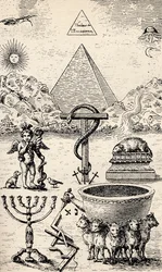 Símbolos dos altos graus, de «The Freemason», de Eugen Lennhoff, publicado em 1932