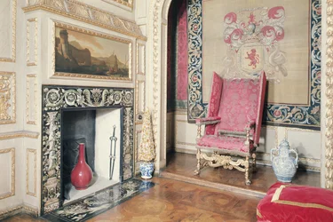 Interior do armário de Queens, Ham House, Surrey