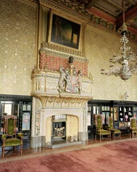 Interior da sala de estar veneziana, Carlton Towers, Yorkshire