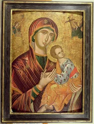 Mãe de Deus da Paixão, ícone grego de Creta, início do século XVI