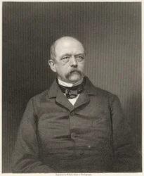 Retrato de Otto von Bismarck (1815-98) gravado por William Holl (1807-71) de uma fotografia, pub. de William Mackenzie