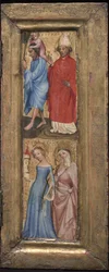 São Cristóvão e São Erasmus, Santa Bárbara e outra santa