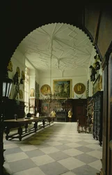 O, corredor, Littlecote, casa, wiltshire