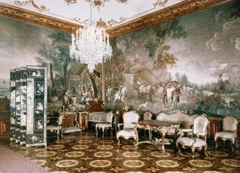 O quarto de Napoleão no Palácio de Schonbrunn