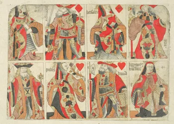 Cartas de jogar sem cortes, final do século XVIII