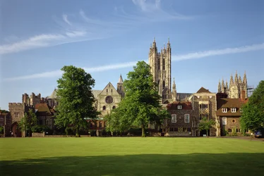 Vista, de, catedral canterbury, kent
