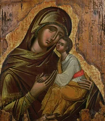Virgem da Ternura, ícone grego de Creta, final do século XV