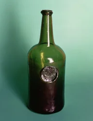 Garrafa de vinho selada, All Souls College, 1764