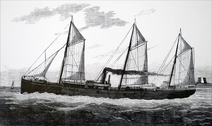 Um navio refrigerado