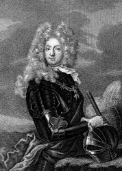 Adrien Maurice conde de Ayen 1678-1766 , 3º duque de Noailles (gravura)