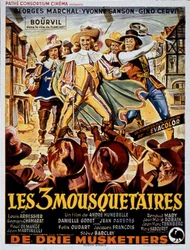 Cartaz do filme Os Três Mosqueteiros de AndreHuneBelle com Georges Marchal (D