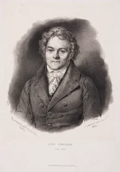 Alois Senefelder, inventor alemão da litografia, início do século XIX