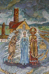 Basílica da Anunciação : mosaico irlandês, Nazaré, Israel
