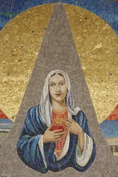 Basílica da Anunciação : Virgem Italiana (Nossa Senhora das Lágrimas de Siracusa), Nazaré, Israel