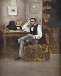 Artista em seu estúdio; O artista em sua oficina,