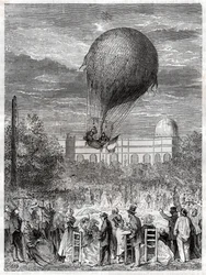 Ascensão em balão. Vôo de balão.