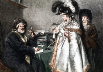 No astrólogo, c.1750-1800 (Gravura)