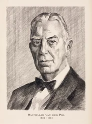 Balthazar van der Pol, engenheiro elétrico holandês, c 1930s