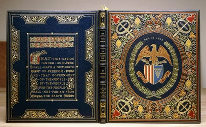 Encadernação do livro "O discurso de Gettysberg e o segundo discurso inaugural, 1928
