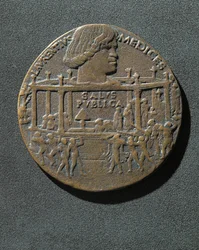 Medalha de Bronze em memória de Giuliano de Medici (Florença